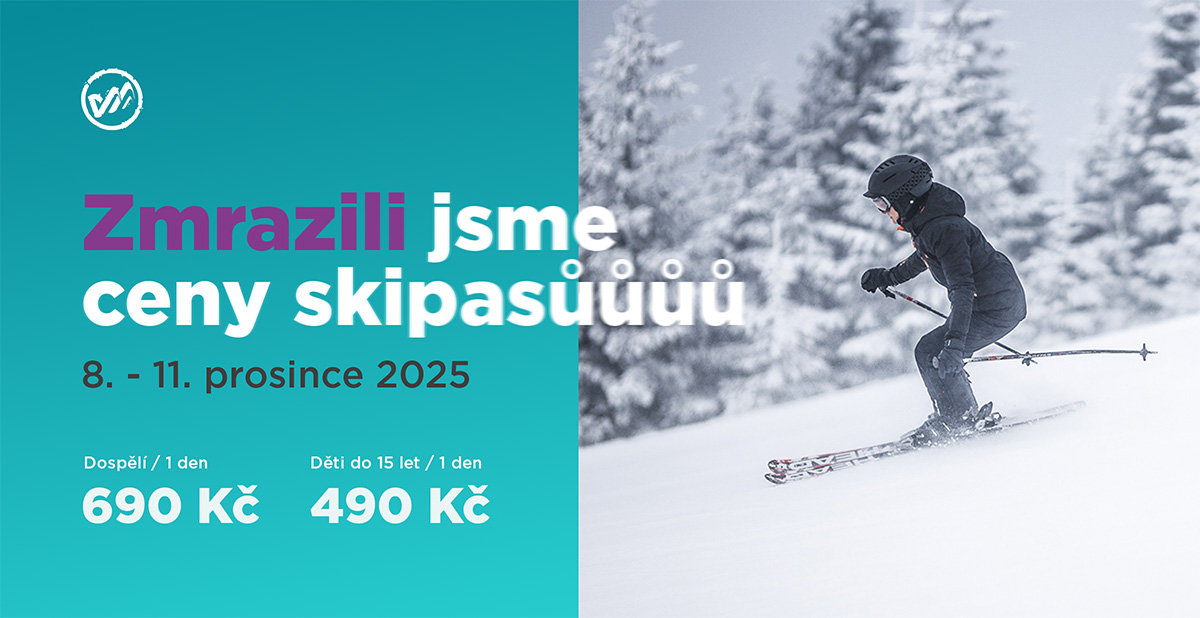 Zmrazili jsme ceny skipasů