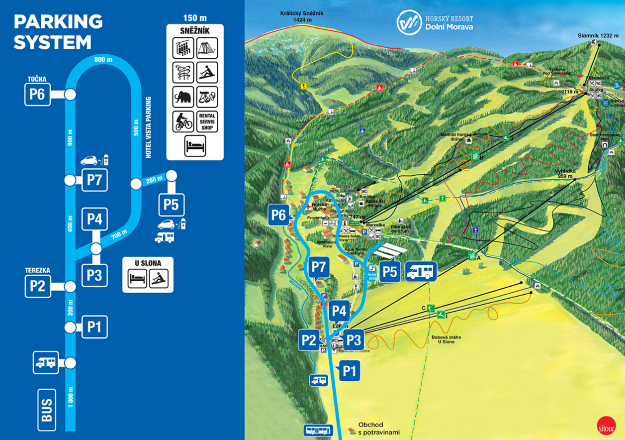 Mapa parkovani uprava